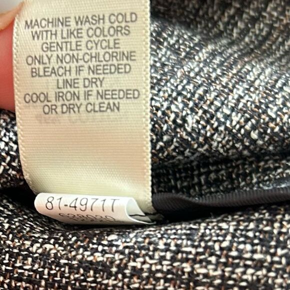 J Jill Blazer Womens Gray Tweed Lightweight Linen Blend Blazer Size Medium Tall - Picture 10 of 13